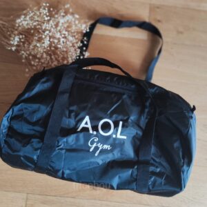 flocage logo pour association ou entreprise sur sac de sport