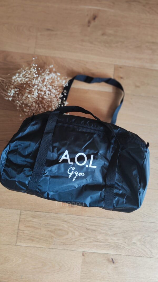 flocage logo pour association ou entreprise sur sac de sport