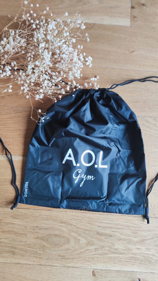 flocage logo pour association ou entreprise sur sac de sport