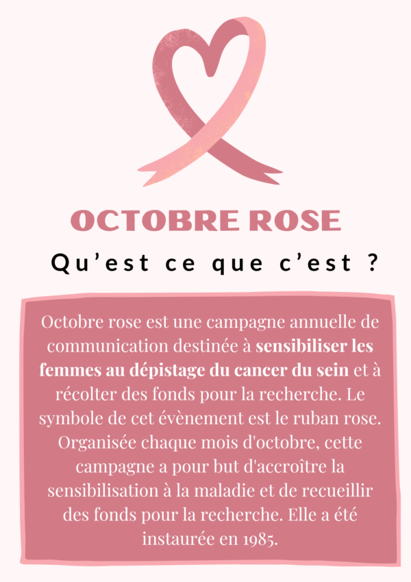 Action Solidaire à l'occasion d'Octobre Rose